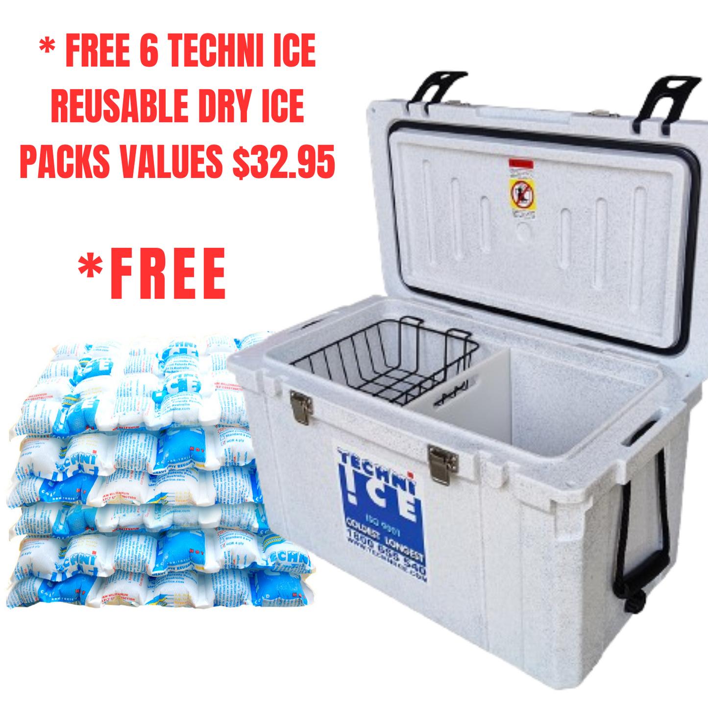 45L Classic Hardcore White *FREE 6 REUSABLE DRY ICE PACKS VALUES $32.95 *FRESH STOCKS JUST ARRIVED