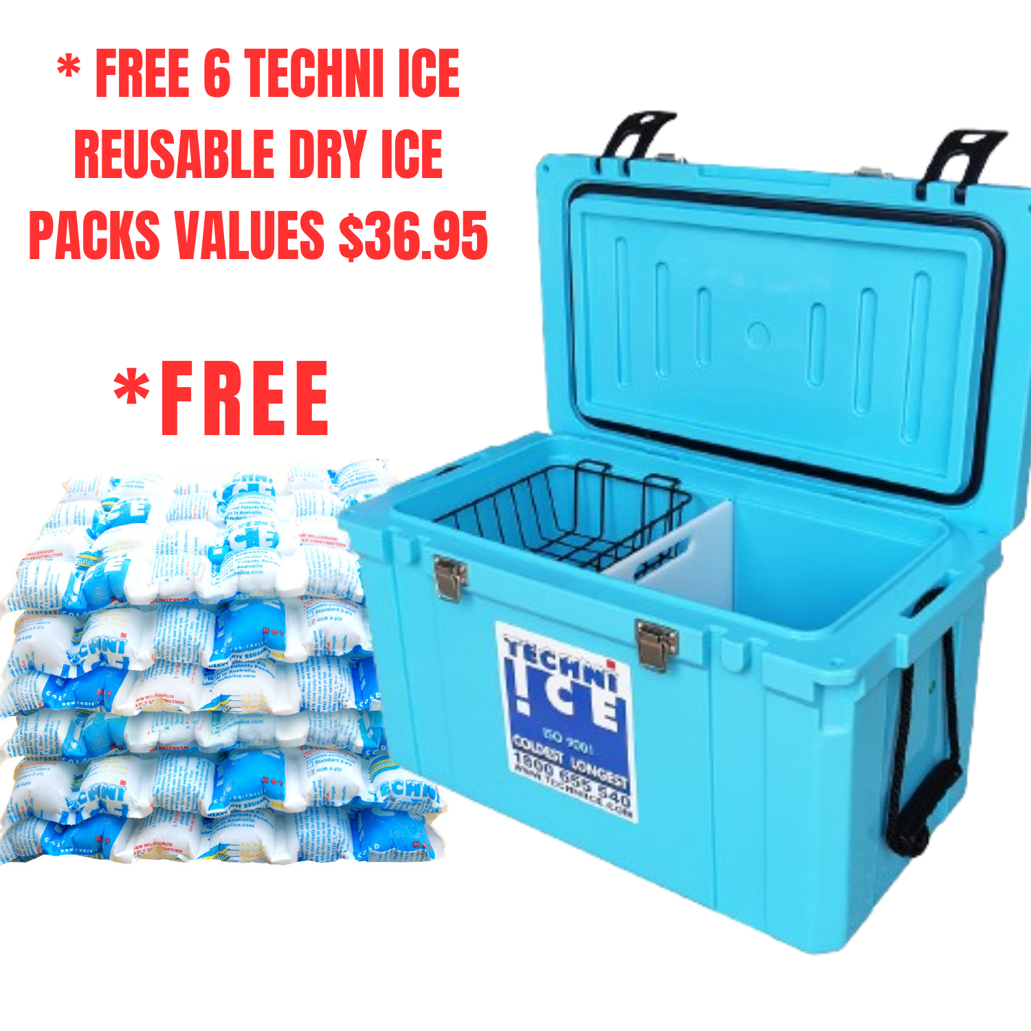 45L Classic Hardcore light blue *FREE 6 REUSABLE DRY ICE PACKS