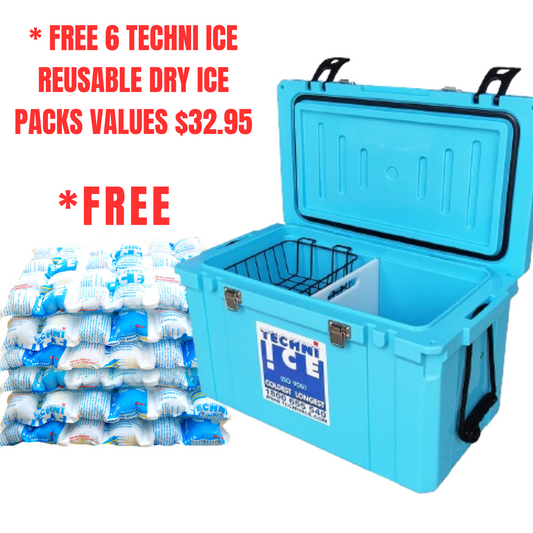 Classic Hardcore Ice Box 45L Light Blue *PREORDER FOR JULY DISPATCH *FREE 6 REUSABLE DRY ICE PACKS VALUES $32.95