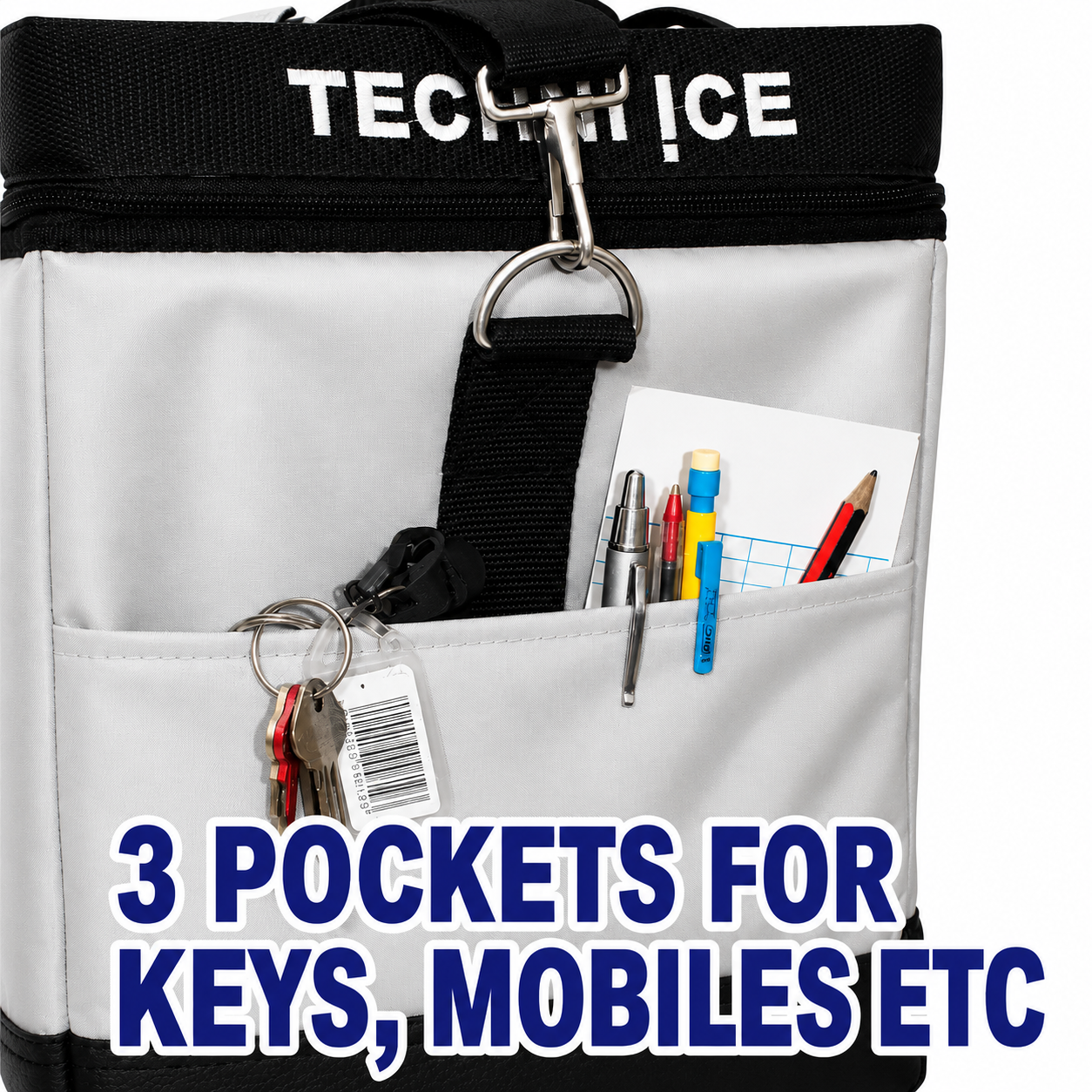 23L Techni Ice High Performance Cooler Bag Grey *FREE 3 REUSABLE DRY ICE PACKS VALUES $25* PRE-ORDER NOW FOR SEPTEMBER DISPATCH
