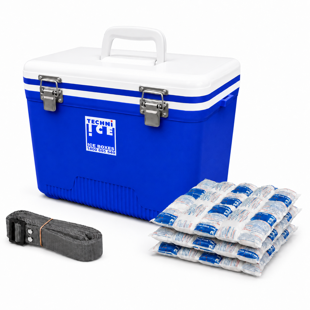 Compact Series Ice Box 18L White Blue – Techni Ice