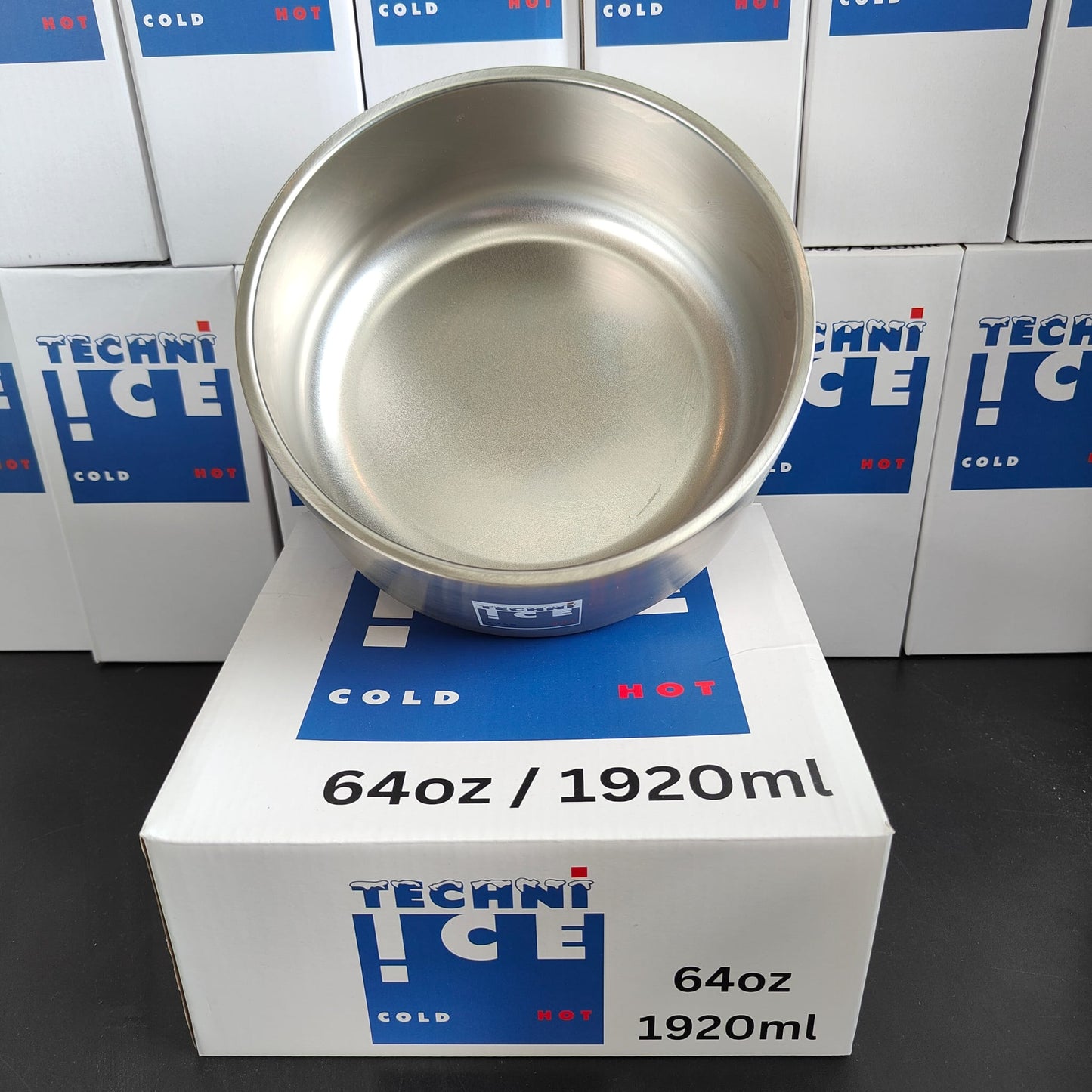 Techni Ice 1920ml (64 oz.) Dog Bowl Stainless Steel 6 Years Warranty *fresh stock just arrived