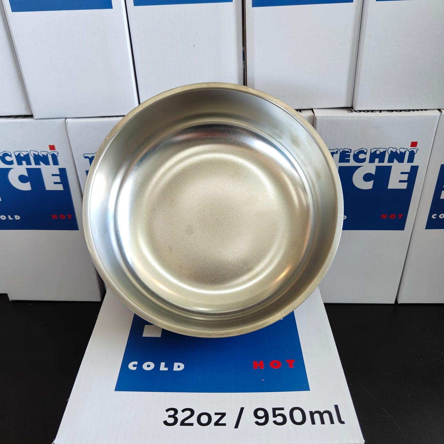 New 2024 Model Techni Ice 950ml (32 oz.) Dog Bowl Black Stainless Steel 6 Years Warranty *FRESH STOCK JUST ARRIVED