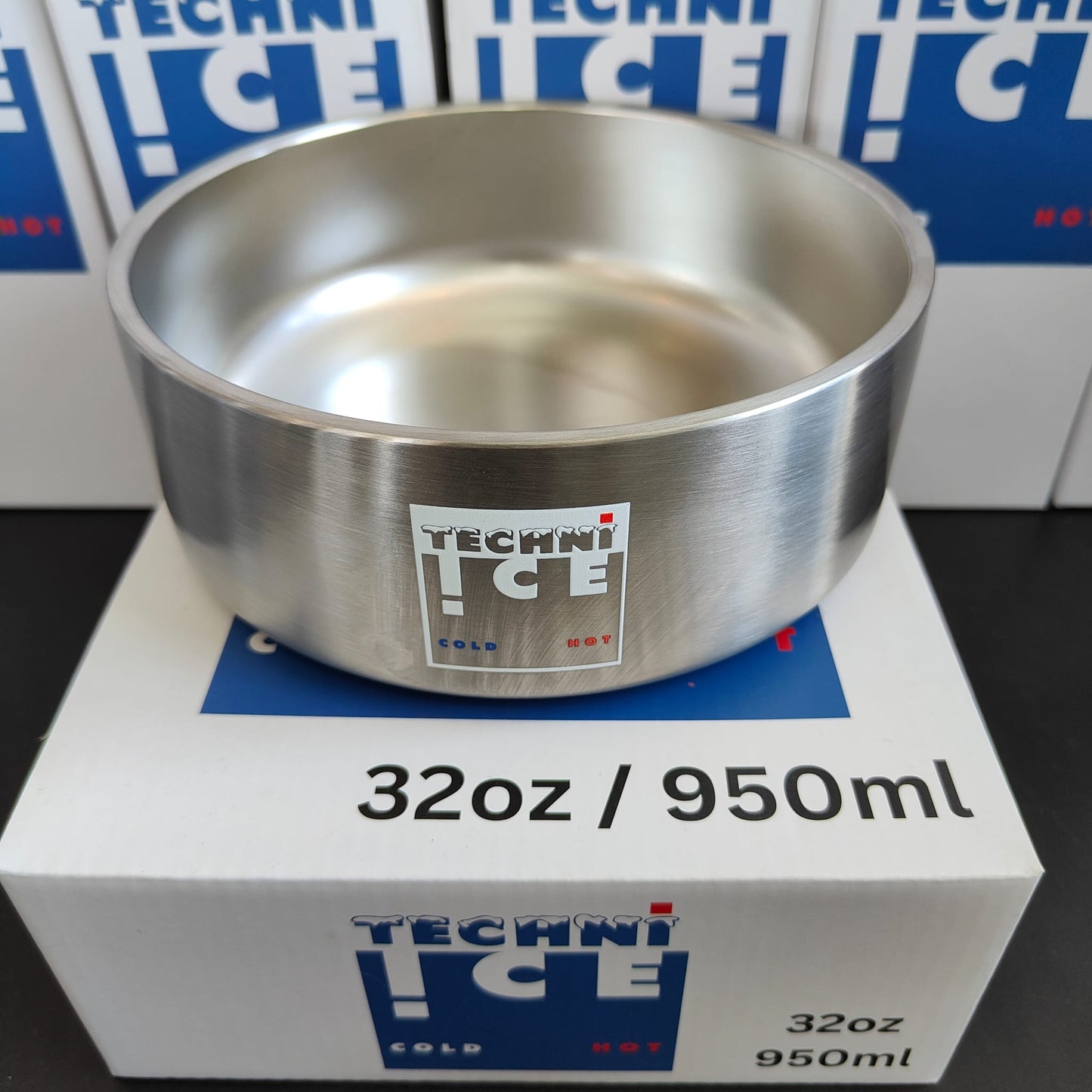 Techni Ice 950ml (32 oz.) Dog Bowl Stainless Steel 6 Years Warranty *FRESH STOCK JUST ARRIVED