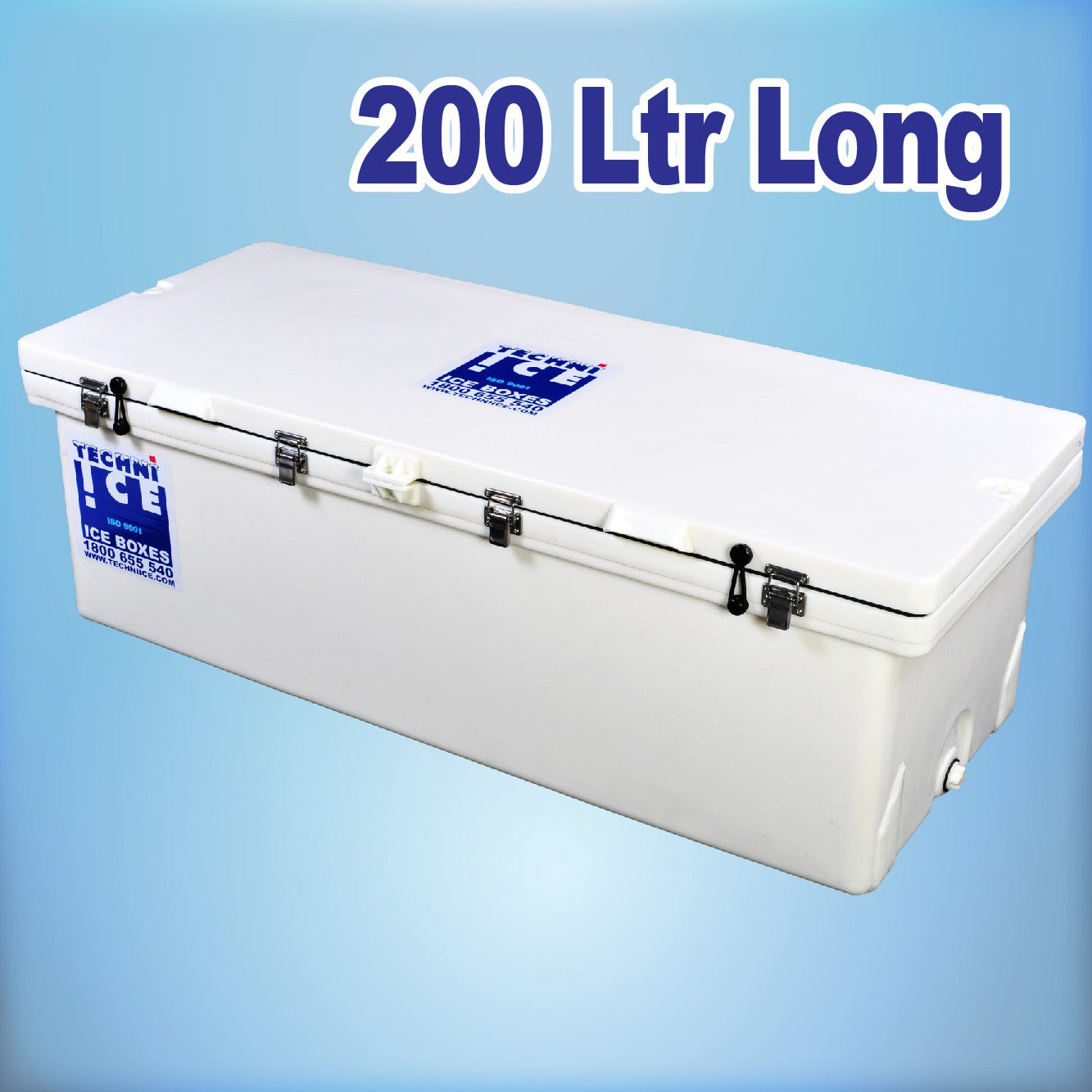 Techniice Classic Ice box 200L White LONG *FREE 18 REUSABLE DRY ICE PACKS VALUES $92 *PRE-ORDER NOW FOR NOVEMBER DISPATCH