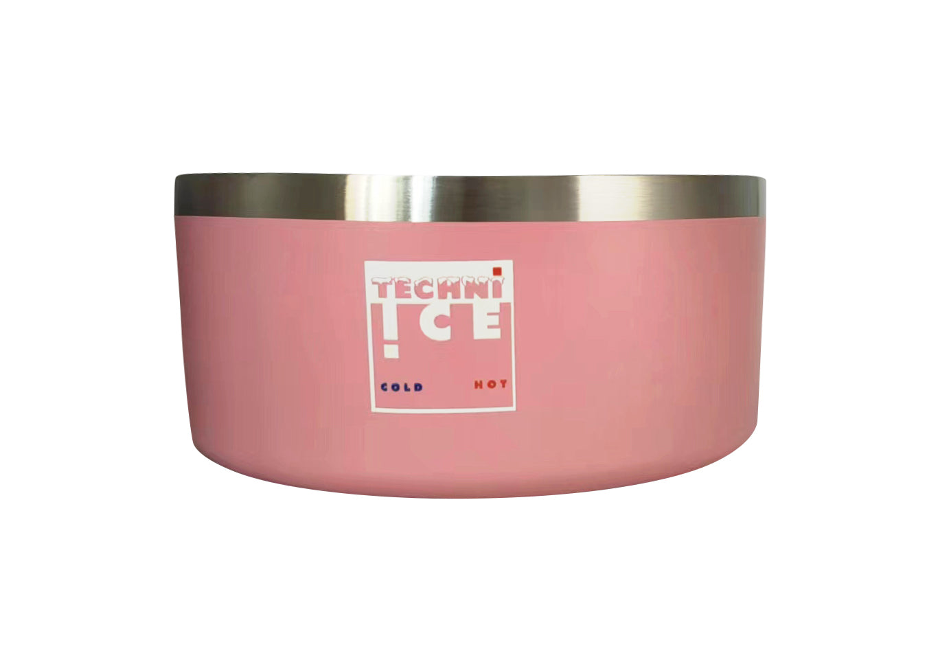 New 2024 Model Techni Ice 1920ml (64 oz.) Dog Bowl Pink Stainless Steel 6 Years Warranty *PREORDER FOR JULY DISPATCH