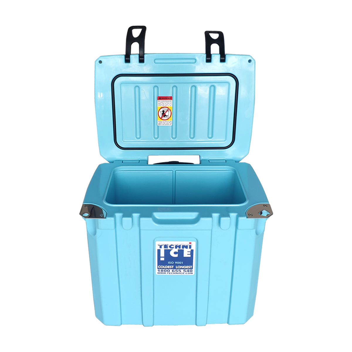 Techni Ice Signature Hybrid Premium Ice Box 35L Light Blue Wheels with Wheels & Telescopic Travel Handle *FRESH STOCK JUST ARRIVED *FREE 6 REUSABLE DRY ICE PACKS VALUES $32.95