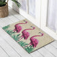 Flamingos PVC Coir Doormat