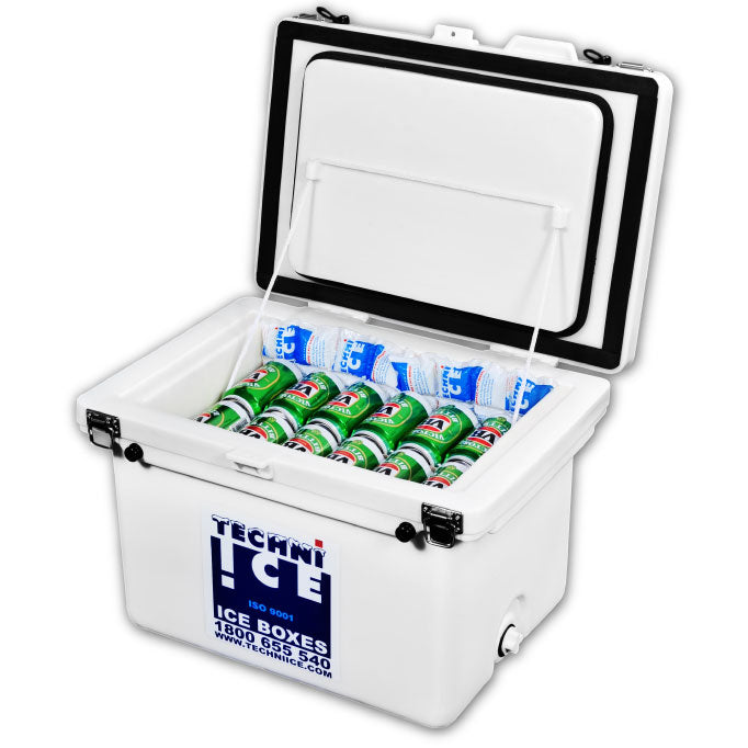 Techniice Classic Ice box 40L White *FREE 6 REUSABLE DRY ICE PACKS VALUES $32.95 *PRE-ORDER NOW FOR NOVEMBER DISPATCH
