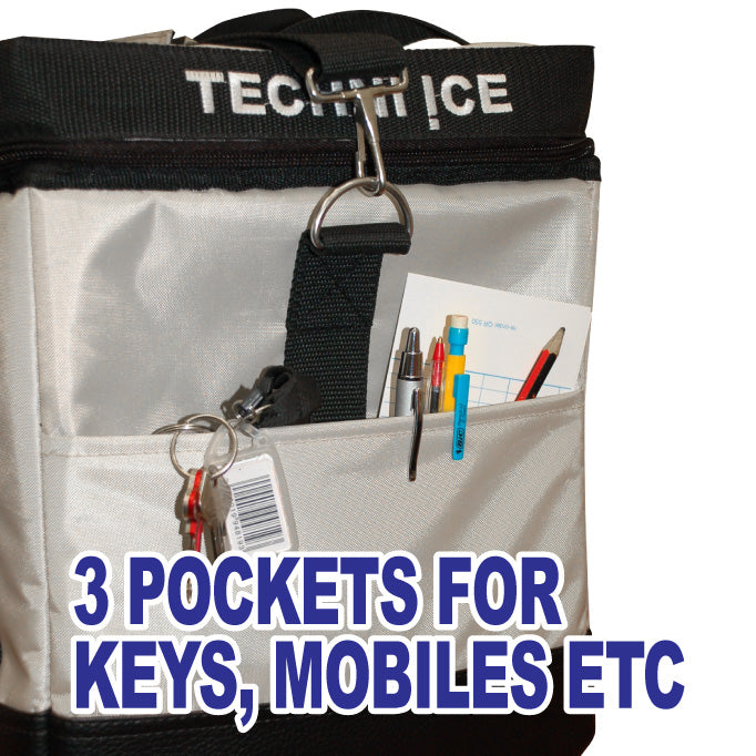 13L Techni Ice High Performance Cooler Bag Grey/ Gold *FRESH STOCK JUST ARRIVED *FREE 6 REUSABLE DRY ICE PACKS VALUES $32.95