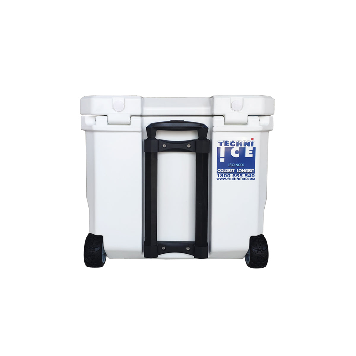 Techni Ice Signature Hybrid Premium Ice Box 35L White with Wheels & Telescopic Travel Handle *PREORDER FOR JULY DISPATCH *FREE 6 REUSABLE DRY ICE PACKS VALUES $32.95