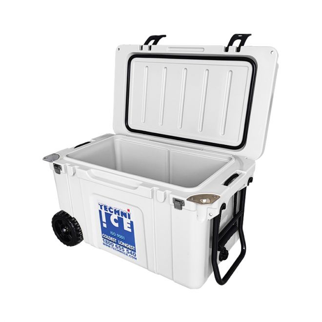 Techni Ice Signature Hardcore Premium Ice Box 55L White with Wheels *FREE 12 REUSABLE DRY ICE PACKS VALUES $59.95 * PRE-ORDER FOR MID TO END MAY DISPATCH