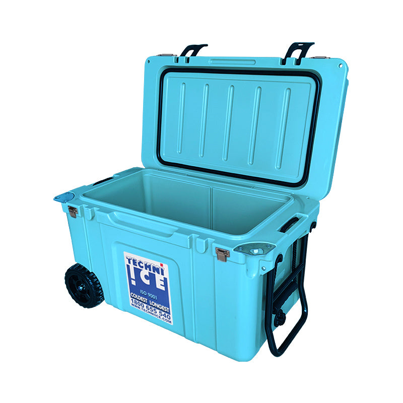 Techni Ice Signature Hardcore Premium Ice Box 55L Light Blue with Wheels *FREE 12 REUSABLE DRY ICE PACKS VALUES $59.95 *FRESH STOCKS JUST ARRIVED