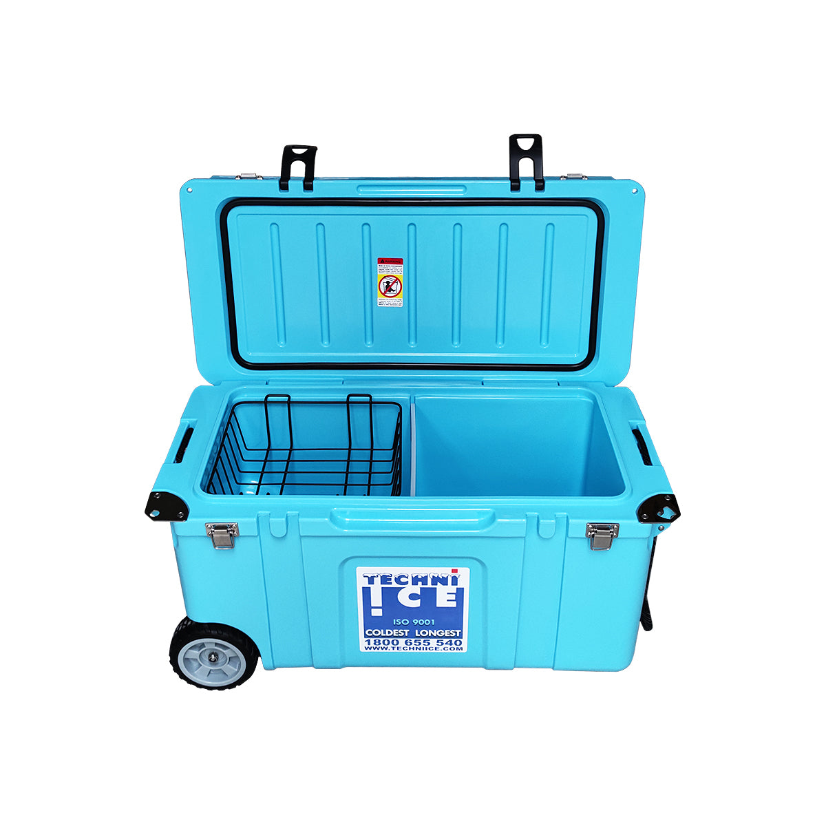 Techni Ice Signature Hardcore Icebox 75L Light Blue Wheels *Fresh Stock Just Arrived *FREE 12 REUSABLE DRY ICE PACKS VALUES $59.95