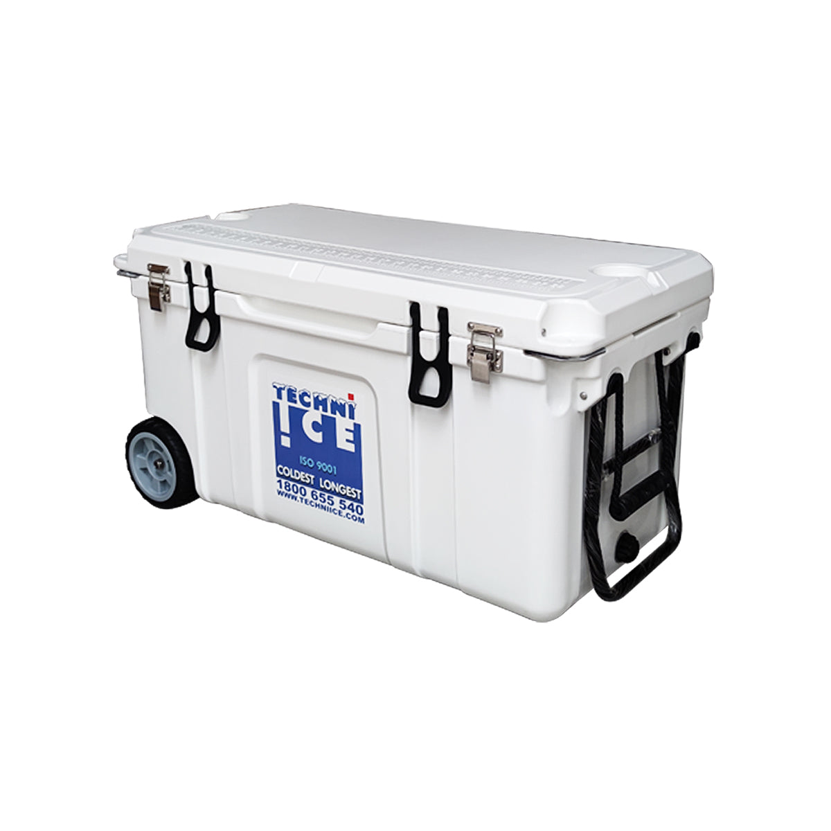 Techni Ice Signature Hardcore Icebox 75L White with Wheels *FREE 12 REUSABLE DRY ICE PACKS VALUES $59.95 *FRESH STOCKS JUST ARRIVED
