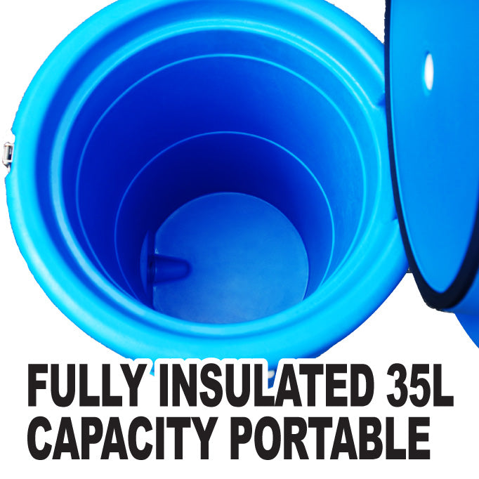 Signature 35L Vertical Ice Box / Insulated Drink Dispenser - Blue * PRE-ORDER FOR MID TO END MAY DISPATCH