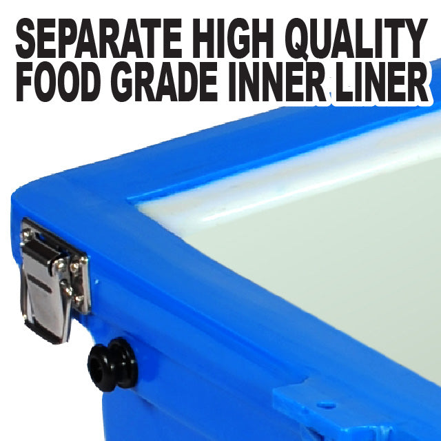 Techniice Classic Ice box 40L White Blue * FRESH STOCK JUST ARRIVED *FREE 6 REUSABLE DRY ICE PACKS VALUES $32.95