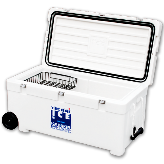 Techni Ice Signature Series 105L with Wheels Free Heavy Duty Wire Basket* FRESH STOCK JUST ARRIVED