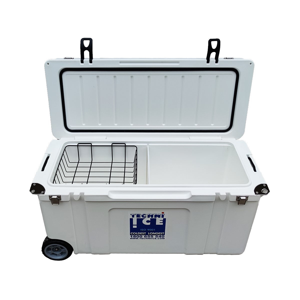 Techni Ice Signature Hardcore Ice box 120L White Wheels *FREE 12 REUSABLE DRY ICE PACKS VALUES $59.95 *FRESH STOCKS JUST ARRIVED