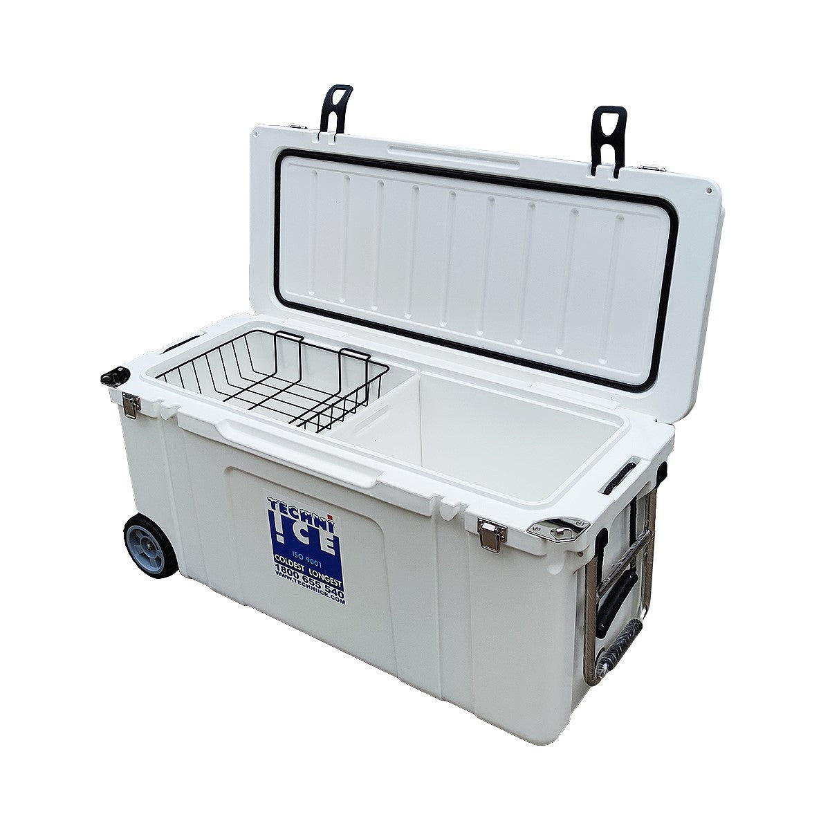 Techni Ice Signature Hardcore Ice box 120L White Wheels *FREE 12 REUSABLE DRY ICE PACKS VALUES $59.95 *FRESH STOCKS JUST ARRIVED