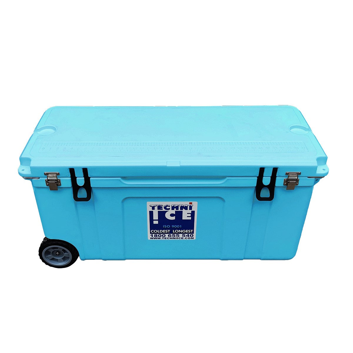 Techni Ice Signature Hardcore Ice box 120L Light Blue Wheels *FREE 12 REUSABLE DRY ICE PACKS VALUES $59.95 * PRE-ORDER FOR MID TO END MAY DISPATCH