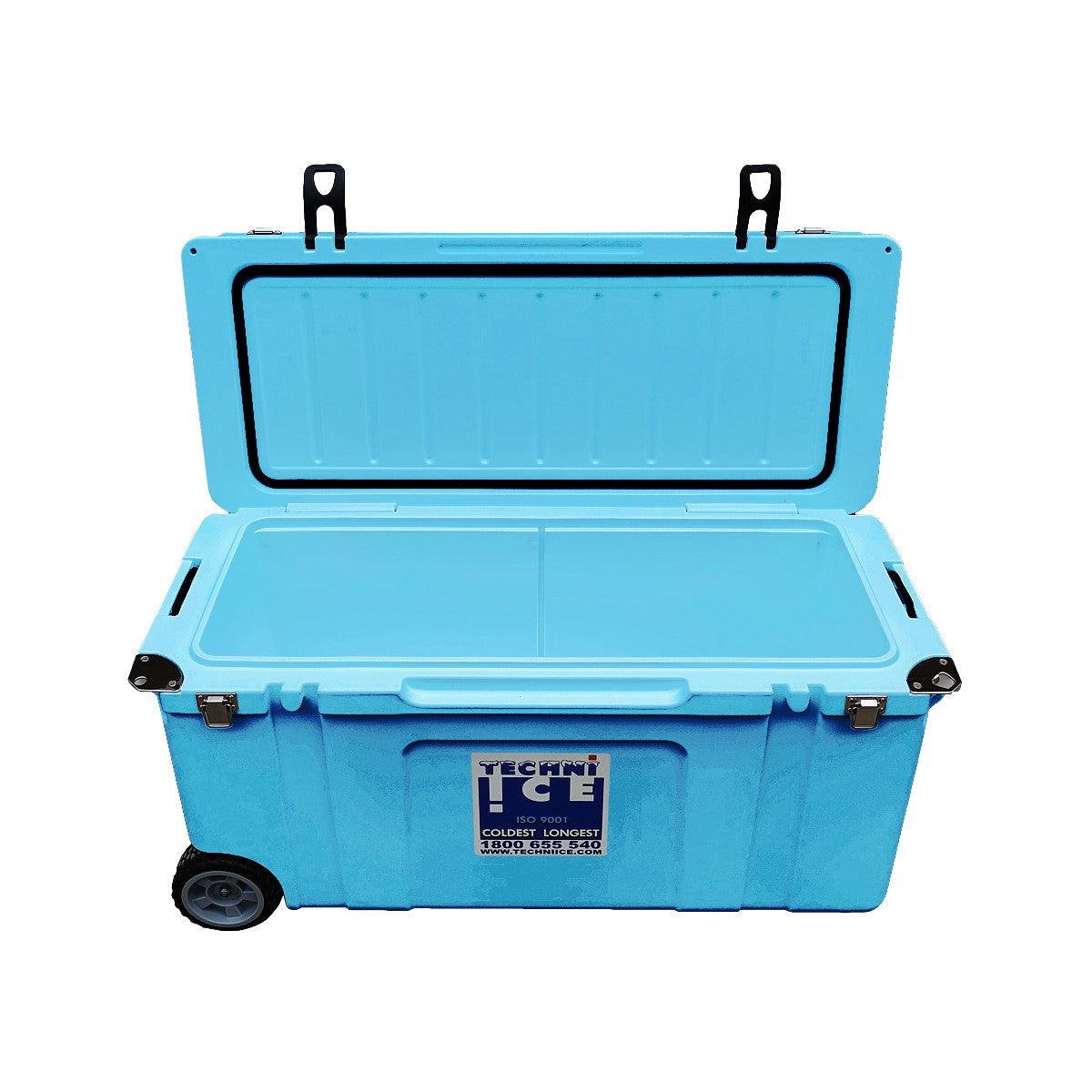 Techni Ice Signature Hardcore Ice box 120L Light Blue Wheels *FREE 12 REUSABLE DRY ICE PACKS VALUES $59.95 * PRE-ORDER FOR MID TO END MAY DISPATCH