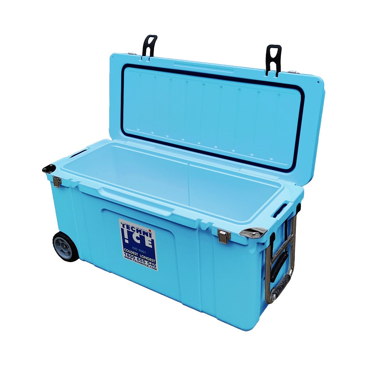 Techni Ice Signature Hardcore Ice box 120L Light Blue Wheels *FREE 12 REUSABLE DRY ICE PACKS VALUES $59.95 *FRESH STOCKS JUST ARRIVED