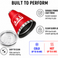 Techni Ice 900ml (30 oz.) Travel Tumbler Lava Red+3 Free Techni Ice Reusable Dry Ice Packs