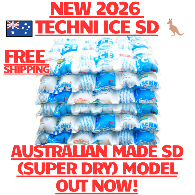 6 Techni Ice Heavy Duty Reusable Dry Ice packs