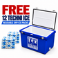 Classic Ice box 120L White Blue *FREE 12 REUSABLE DRY ICE PACKS VALUES $66* PRE-ORDER NOW FOR OCTOBER DISPATCH