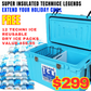 Classic Hardcore Icebox 55L Light Blue *FREE 12 REUSABLE DRY ICE PACKS VALUES $59.95 *FRESH STOCKS JUST ARRIVED
