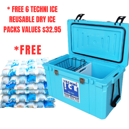 Classic Hardcore Icebox 55L Light Blue *PREORDER FOR JUNE DISPATCH *FREE 6 REUSABLE DRY ICE PACKS VALUES $32.95