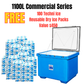 Techni Ice Commercial 1100L *FREE 100 REUSABLE DRY ICE PACKS VALUES $450 *FRESH STOCK JUST ARRIVED