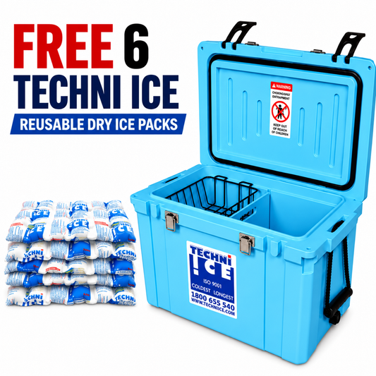 Classic Hardcore Ice Box 45L light blue *FREE 6 REUSABLE DRY ICE PACKS VALUES $37* PRE-ORDER NOW FOR OCTOBER DISPATCH