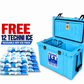 Classic Hardcore Ice Box 75L Light Blue *FREE 12 REUSABLE DRY ICE PACKS VALUES $66* PRE-ORDER NOW FOR OCTOBER DISPATCH