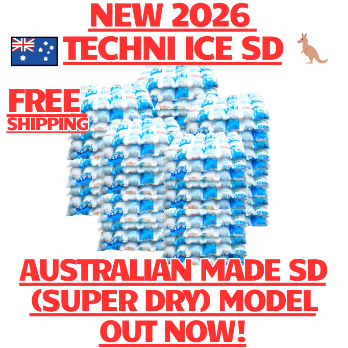 100 Techni Ice Heavy Duty Reusable Dry Ice packs *40% OFF SALE ON NOW
