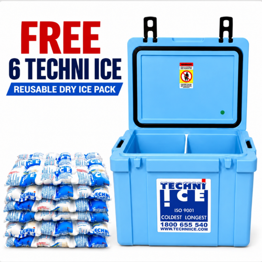 Classic Hybrid Ice box 25L Light Blue *FREE 6 REUSABLE DRY ICE PACKS VALUES $37 * PRE-ORDER NOW FOR OCTOBER DISPATCH