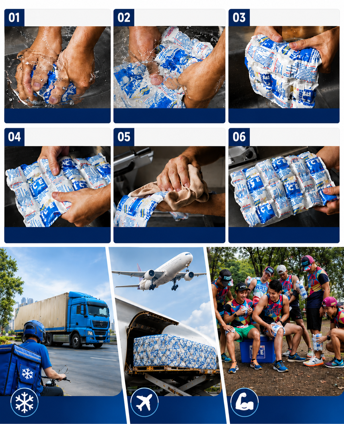 250 (1 Carton) Techni Ice Heavy Duty Reusable Dry Ice packs *40% OFF SALE ON NOW