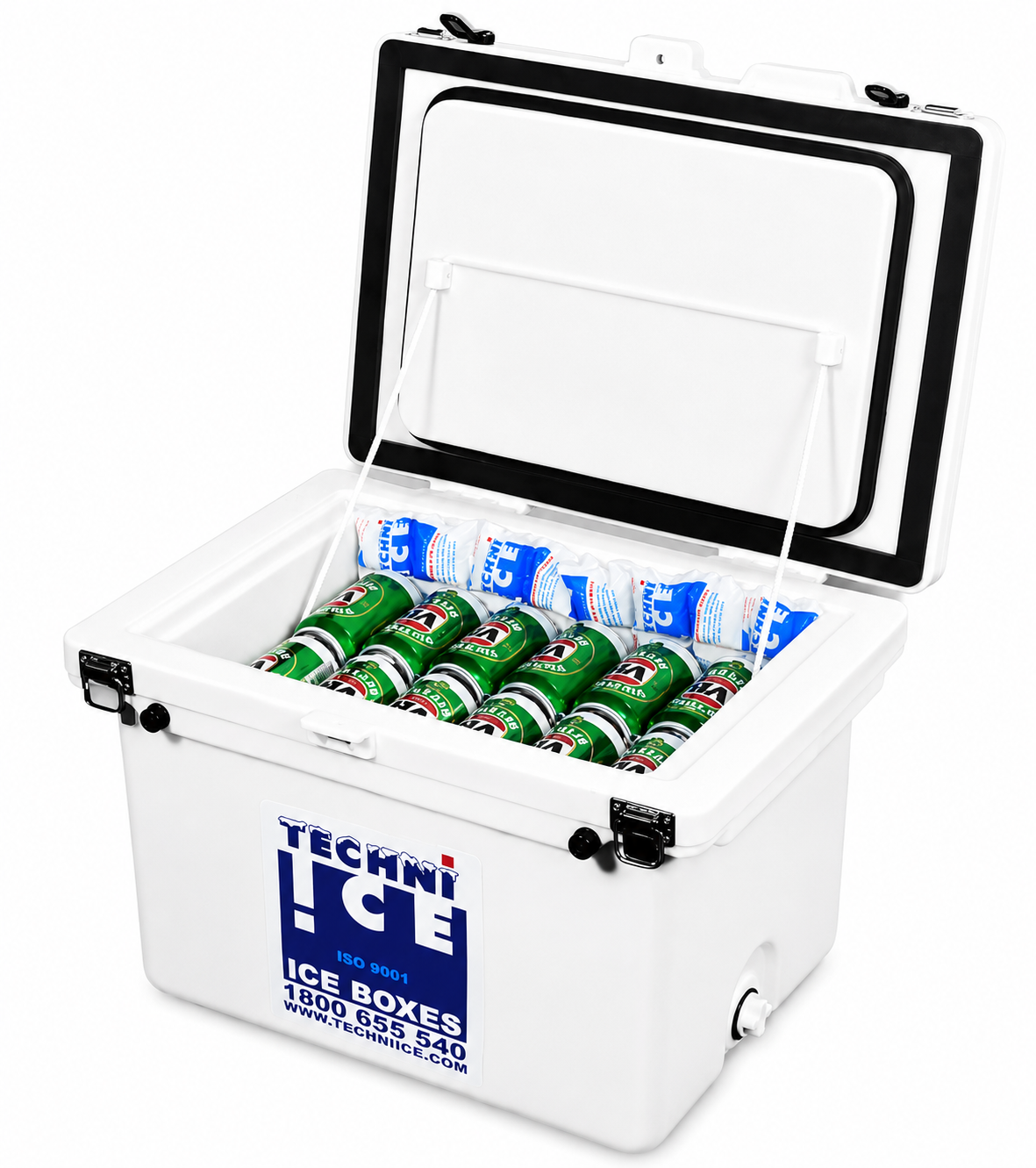 Techniice Classic Ice box 200L White Blue *FREE 18 REUSABLE DRY ICE PACKS VALUES $103 * PRE-ORDER NOW FOR SEPTEMBER DISPATCH
