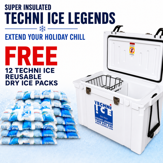 Classic Hardcore Ice Box 75L White *FREE 12 REUSABLE DRY ICE PACKS VALUES $66* PRE-ORDER NOW FOR SEPTEMBER DISPATCH