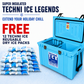 Classic Hardcore Ice Box 75L Light Blue *FREE 12 REUSABLE DRY ICE PACKS VALUES $66 * PRE-ORDER NOW FOR SEPTEMBER DISPATCH