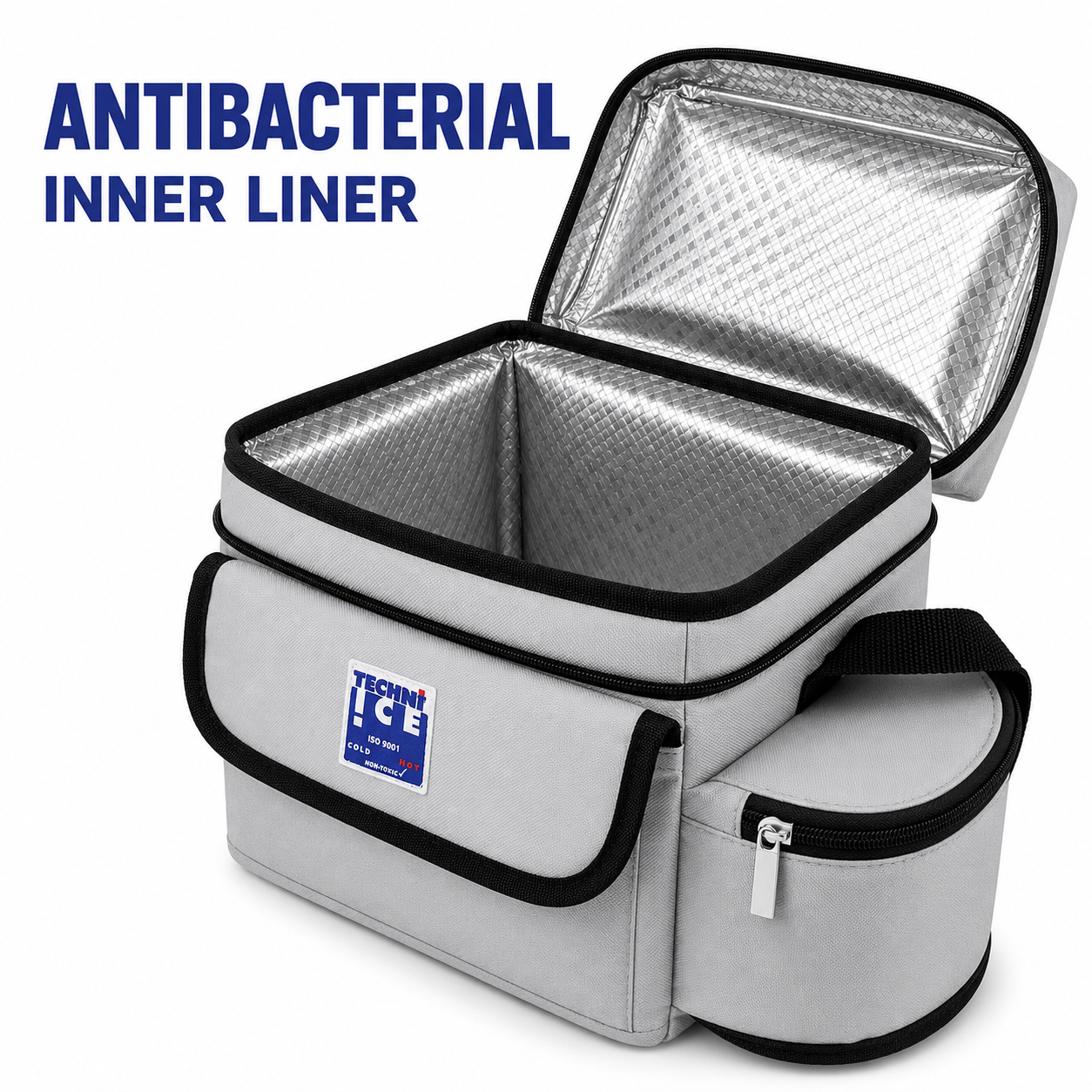 Techni Ice High Performance Cooler Bag 5L Grey *FREE 3 REUSABLE DRY ICE PACKS VALUES $25* PRE-ORDER NOW FOR SEPTEMBER DISPATCH