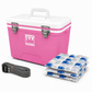 Compact Series Ice Box 12L White Pink*FREE 3 REUSABLE DRY ICE PACKS VALUES $25 *PRE-ORDER NOW FOR AUGUST DISPATCH