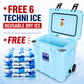 Techni Ice Signature Hybrid Premium Ice Box 35L Light Blue Wheels with Wheels & Telescopic Travel Handle *FREE 6 REUSABLE DRY ICE PACKS VALUES $37* PRE-ORDER NOW FOR SEPTEMBER DISPATCH