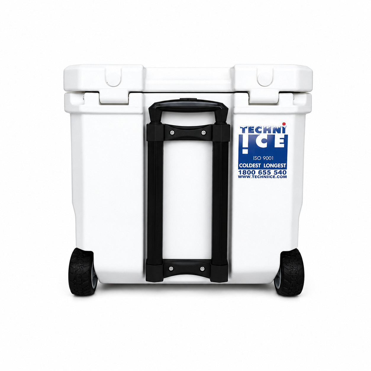 Techni Ice Signature Hybrid Premium Ice Box 35L White with Wheels & Telescopic Travel Handle *FREE 6 REUSABLE DRY ICE PACKS VALUES $37* PRE-ORDER NOW FOR SEPTEMBER DISPATCH