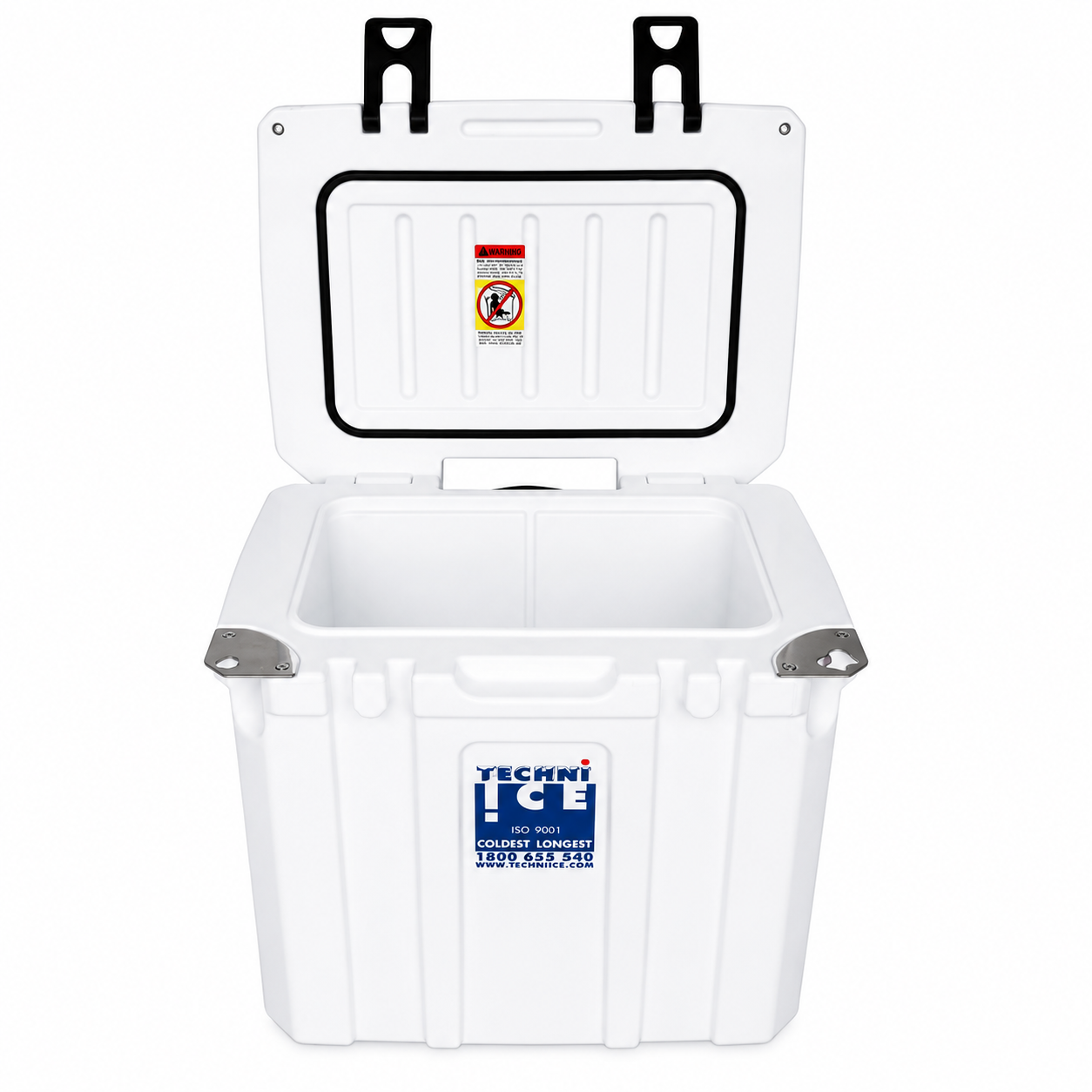 Techni Ice Signature Hybrid Premium Ice Box 35L White with Wheels & Telescopic Travel Handle *FREE 6 REUSABLE DRY ICE PACKS VALUES $37* PRE-ORDER NOW FOR SEPTEMBER DISPATCH