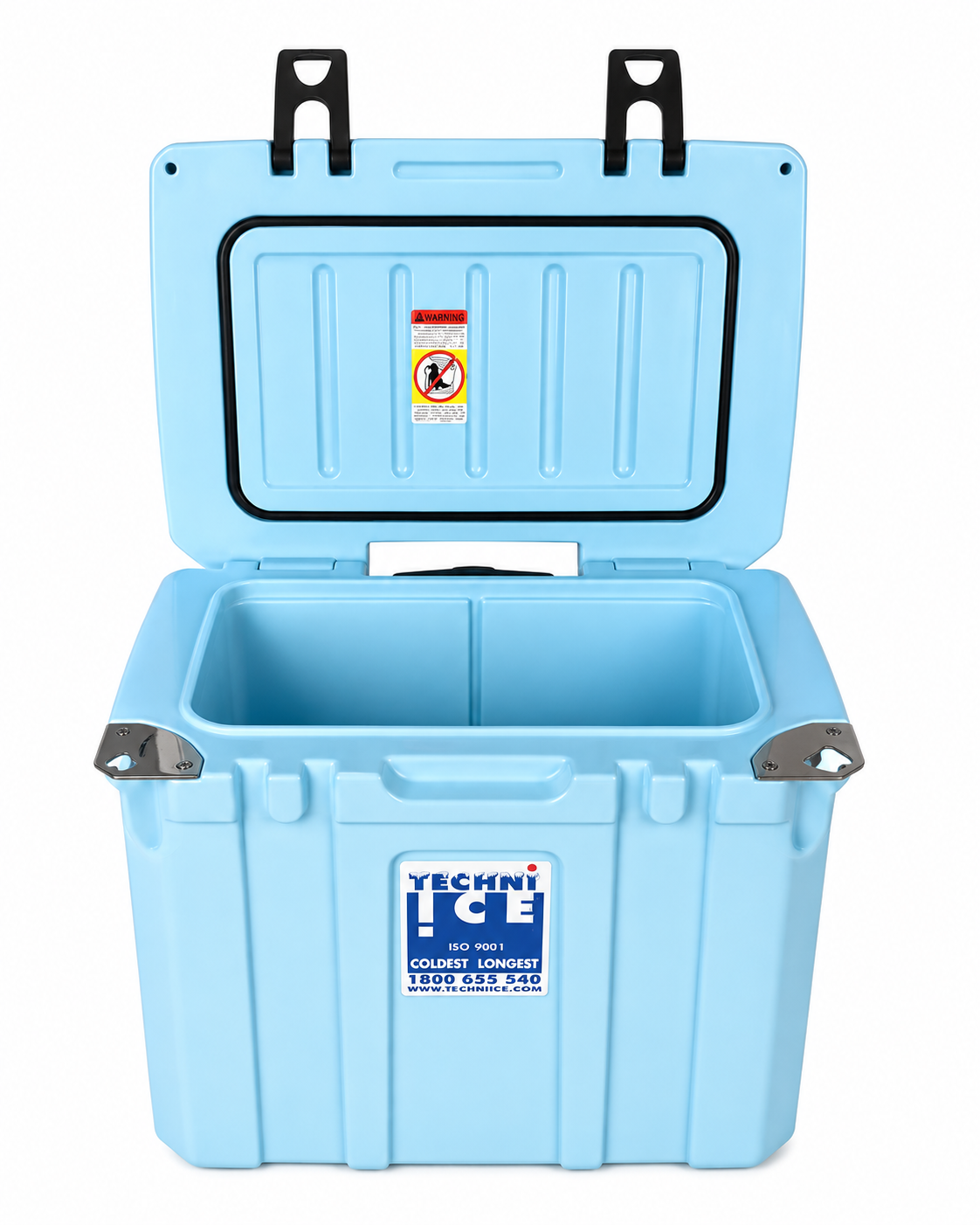 Techni Ice Signature Hybrid Premium Ice Box 35L Light Blue Wheels with Wheels & Telescopic Travel Handle *FREE 6 REUSABLE DRY ICE PACKS VALUES $37* PRE-ORDER NOW FOR SEPTEMBER DISPATCH