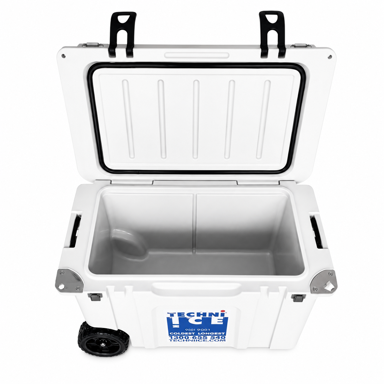 Techni Ice Signature Hardcore Icebox 75L White with Wheels *FREE 12 REUSABLE DRY ICE PACKS VALUES $66 * PRE-ORDER NOW FOR SEPTEMBER DISPATCH
