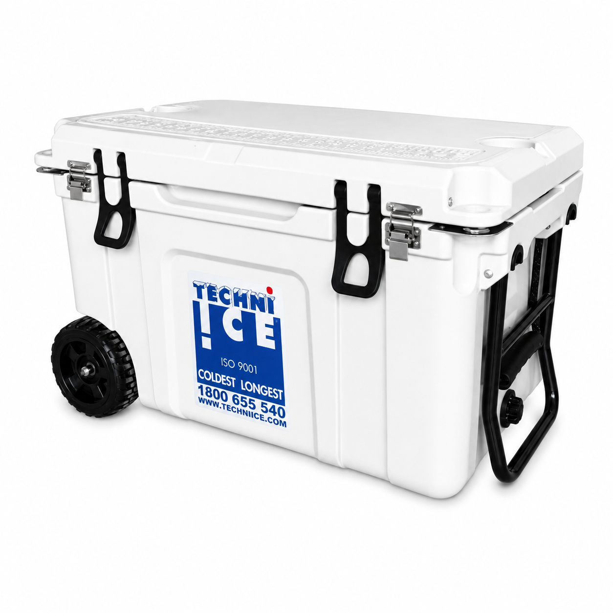 Techni Ice Signature Hardcore Icebox 75L White with Wheels *FREE 12 REUSABLE DRY ICE PACKS VALUES $66 * PRE-ORDER NOW FOR SEPTEMBER DISPATCH