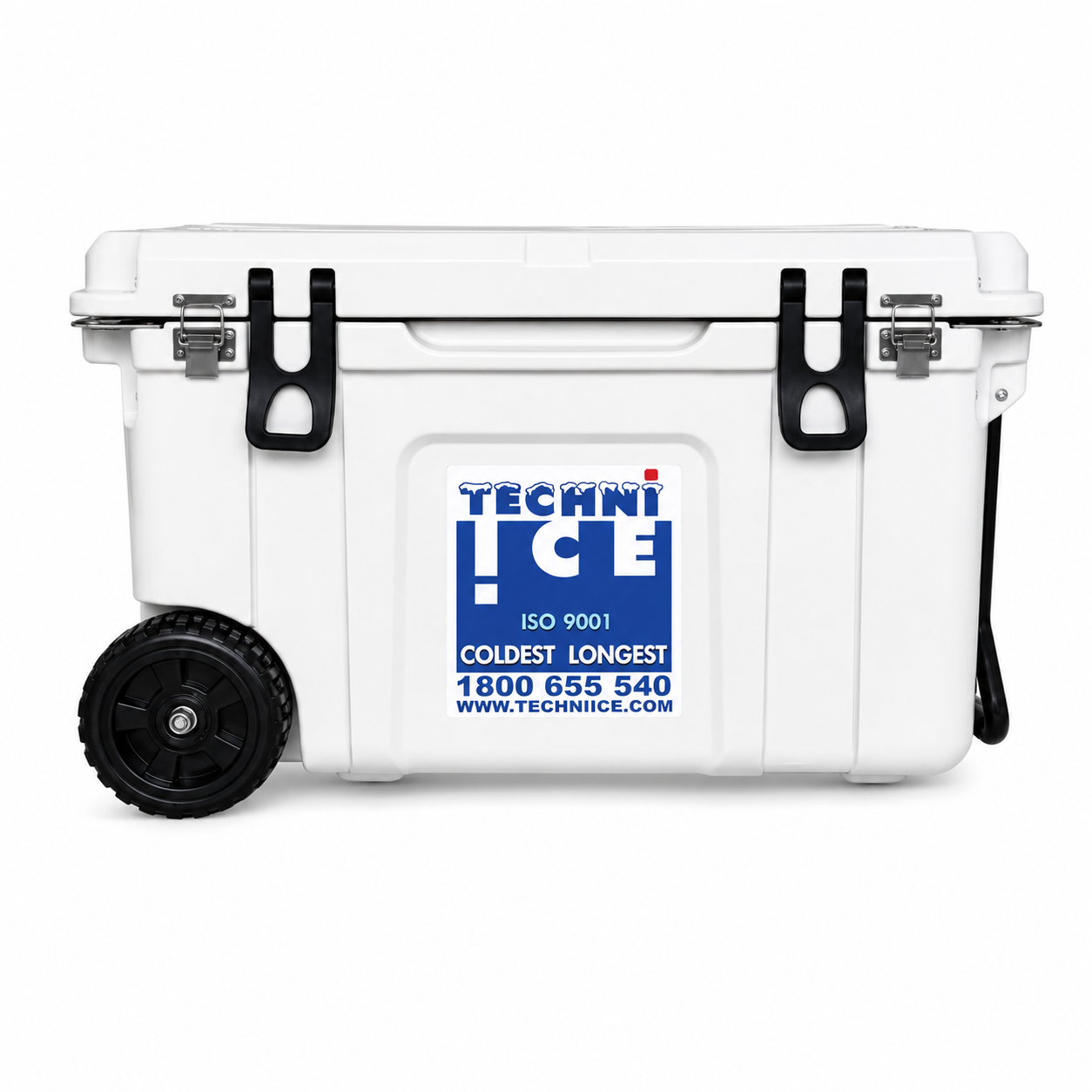 Techni Ice Signature Hardcore Icebox 75L White with Wheels *FREE 12 REUSABLE DRY ICE PACKS VALUES $66 * PRE-ORDER NOW FOR SEPTEMBER DISPATCH